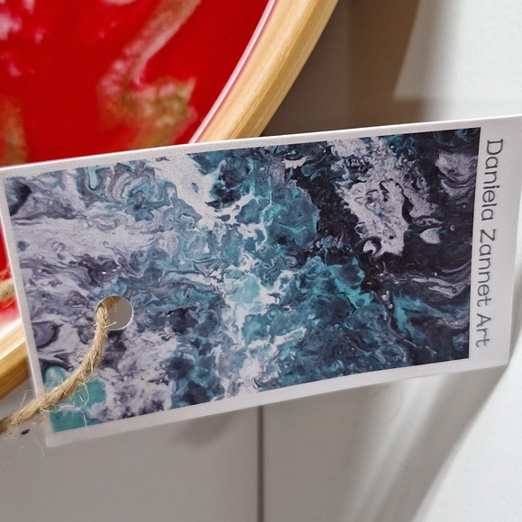 #ZZZ Beautiful bamboo resin nontoxic food safe serving tray - Picture 3 of 6